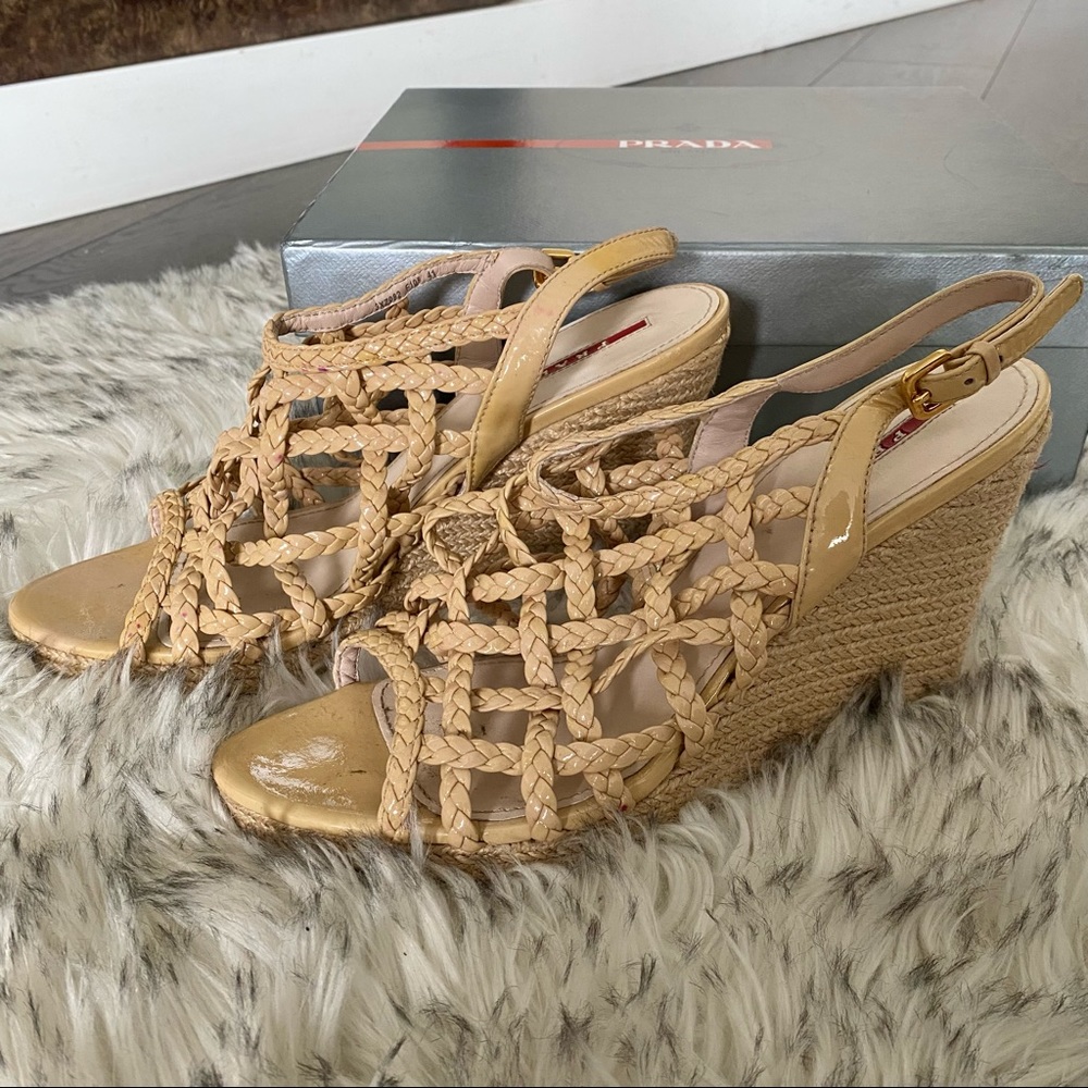 Prada Wedge heeled Sandals S9